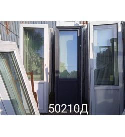 Двери Пластиковые БУ 2200(в) х 700(ш) Балконные 