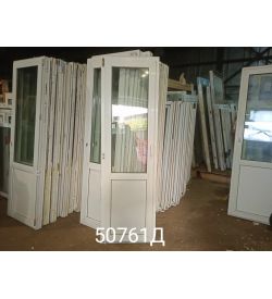Двери Пластиковые БУ 2180(в) х 660(ш) Балконные 