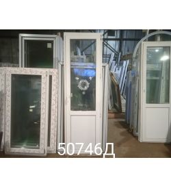 Двери Пластиковые БУ 2170(в) х 670(ш) Балконные 