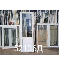 Пластиковые Двери Б/У 2220(в) х 740(ш) Балконные 