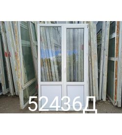 Двери Пластиковые Б/У 2180(в) х 1270(ш) Балконные