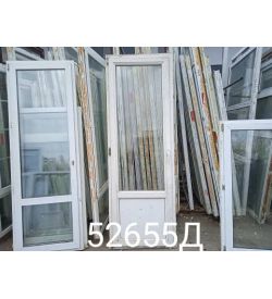 Двери Пластиковые Б/У 2380(в) х 820(ш) Балконные