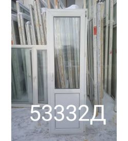 Двери Пластиковые Б/У 2160(в) х 670(ш) Балконные