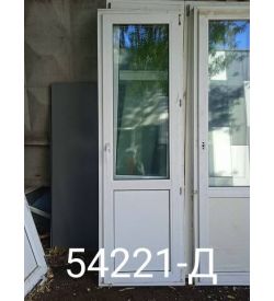 Двери Пластиковые Б/У 2180(в) х 680(ш) Балконные