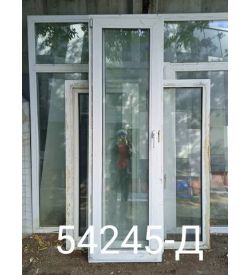 Двери Пластиковые Б/У 2100(в) х 630(ш) Балконные