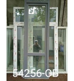 Двери Пластиковые Б/У 2130(в) х 700(ш) Балконные Brusbox Неликвид