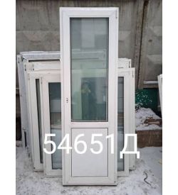 Двери Пластиковые Б/У 2140(в) х 680(ш) Балконные