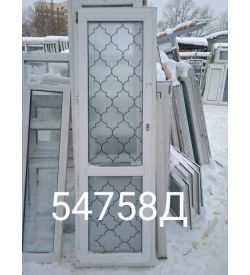 Пластиковые Двери Б/У 2130(в) х 670(ш) Балконные