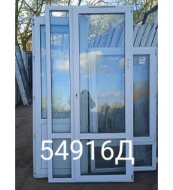 Двери Пластиковые Б/У 2350(в) х 1150(ш) Балконные